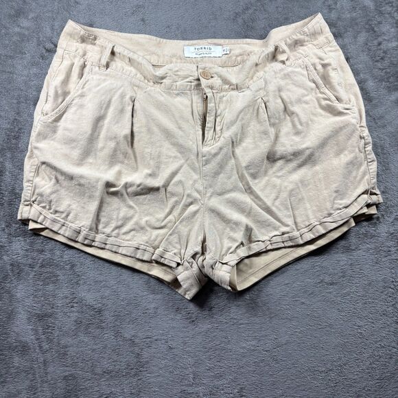 Torrid Madewell Shorts LOT Pull On Casual Mint Black Khaki Size 16 2X XXL G285 - Picture 7 of 13